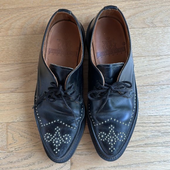 ♻️DONATED DEC. 2023♻️ 
George Cox pointed toe patent leather oxford - Picture 5 of 13